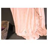 Home Decor Bundle with Sony 7in Digital Photo Frame, Throw Blankets, Glass Coasters, and Woven Basket