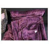 Home Decor Bundle with Sony 7in Digital Photo Frame, Throw Blankets, Glass Coasters, and Woven Basket