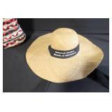 Beach Set with Straw Hat, Woven Tote, Platform Sandals, and Striped Towel