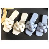 Straw Hat & Slide Sandal Collection including Banana Republic, Filippo Catarzi, and Sunday Afternoons