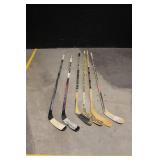 Set of 5 Assorted Adult Hockey Sticks