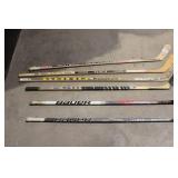 Set of 5 Assorted Adult Hockey Sticks