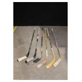 Set of 5 Assorted Adult Hockey Sticks