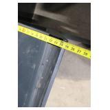 Large Raised Metal and Wood Planter Box on Stand