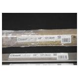 Lot of 6 Closet Culture 48 Inch Hang Rail Mounting Brackets