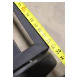 Metal Patio Chair Frame with Decorative Scroll Back