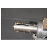 Masterforce Bench Vise with Swivel Base and Ruler Guide