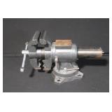 Masterforce Bench Vise with Swivel Base and Ruler Guide