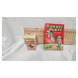 Bop-A-Loop Game w/Box and Donkey Party Game from Late 50