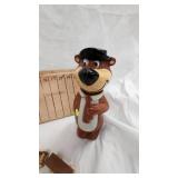 Yogi Bear Coin Bank, Deck of Cintage Car Cards w/box and Wood Train