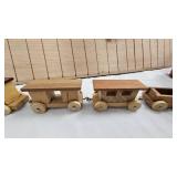 Yogi Bear Coin Bank, Deck of Cintage Car Cards w/box and Wood Train