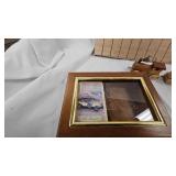 Yogi Bear Coin Bank, Deck of Cintage Car Cards w/box and Wood Train