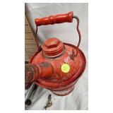 Antique Car Headlight/Delpho 1 Gallon Gas Can in Nice Condition