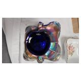 Fenton Carnival Glass w Birds & Cherries Bon Bon Dish & Misc Bowls