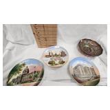 Dragon and Lotus Carnival Glass Bowl, 1900