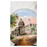 Dragon and Lotus Carnival Glass Bowl, 1900