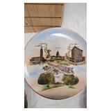 Dragon and Lotus Carnival Glass Bowl, 1900