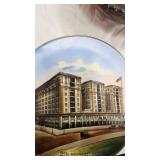 Dragon and Lotus Carnival Glass Bowl, 1900