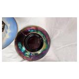 Dragon and Lotus Carnival Glass Bowl, 1900