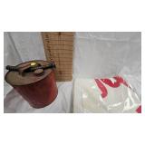 Marlboro Towl(Still in Package unopened) and Vintage Gas Can