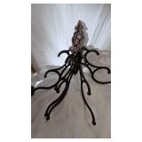 Cow Bell and Cast Iron Hinged Coat Hanger