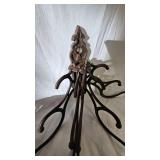 Cow Bell and Cast Iron Hinged Coat Hanger