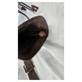 Cow Bell and Cast Iron Hinged Coat Hanger