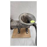 Vintage Meat Grinder, Wood Rolling Pin, GE Transformer Radio