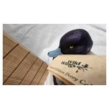 Wild Wings Blue Bill Duck Sculpture, Limited Edition, Vintage Hammered Copper Picture
