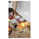 Chicken S/P, Chick S/P, Egg Holders, Chicken Figures Lot