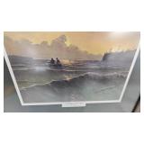 "Trolling to the Bar" Kouba Framed Print