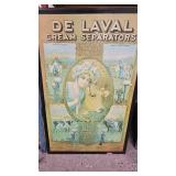 Vintage DeLeval Cream Seperator Metal Sign