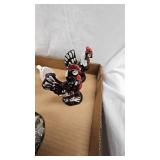 Chicken Theme S/P, Toothpick Holder, Figurines, Tin Toy with Wagain