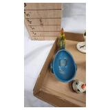 Chicken Theme S/P, Toothpick Holder, Figurines, Tin Toy with Wagain