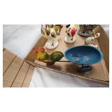 Chicken Theme S/P, Toothpick Holder, Figurines, Tin Toy with Wagain