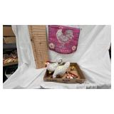 Chicken Teapot, Wood Chicken Sculpture, Vintage Toys