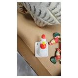 Chicken Teapot, Wood Chicken Sculpture, Vintage Toys