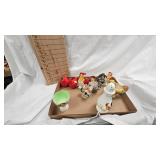 S/P Chickens, Figurines and Planter