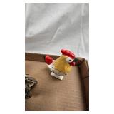 S/P Chickens, Figurines and Planter