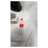 Vintage Chicken Lot w/Holiday Dessert Plates(4) and Small Lantern