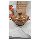 Debbie Mumm Halloween Plates and McCoy Honeycomb Bean Pot