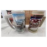 Pair of Budweiser Steins/Mugs as Pictured