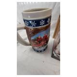 Pair of Budweiser Steins/Mugs as Pictured