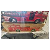 Texaco Fire Engine, Great Condition w/box, Info on Instructions Framed