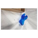 Fenton Hobnail Shoe, Depression Dishes, Blown Glass Flower and Misc