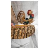 Misc Vintage Lot w Scottie Dog, Nut Dish, Chicken Décor Plaques