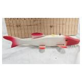 Beautiful XXL Hand Carved Spearing Decoy