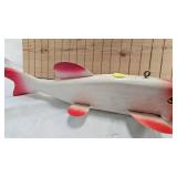 Beautiful XXL Hand Carved Spearing Decoy