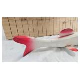 Beautiful XXL Hand Carved Spearing Decoy