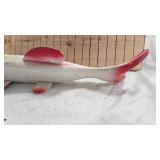 Beautiful XXL Hand Carved Spearing Decoy